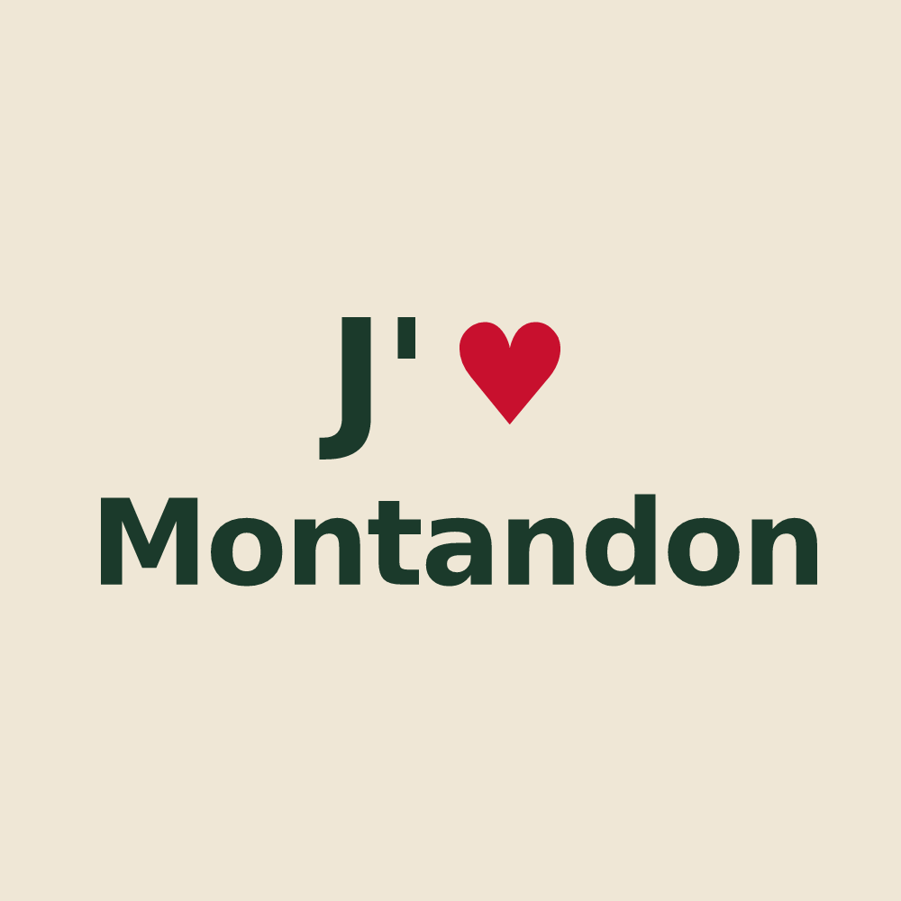 Tote bag personnalisé Montandon — design J'aime Montandon