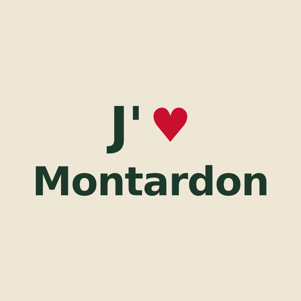 Tote bag personnalisé Montardon — design J'aime Montardon