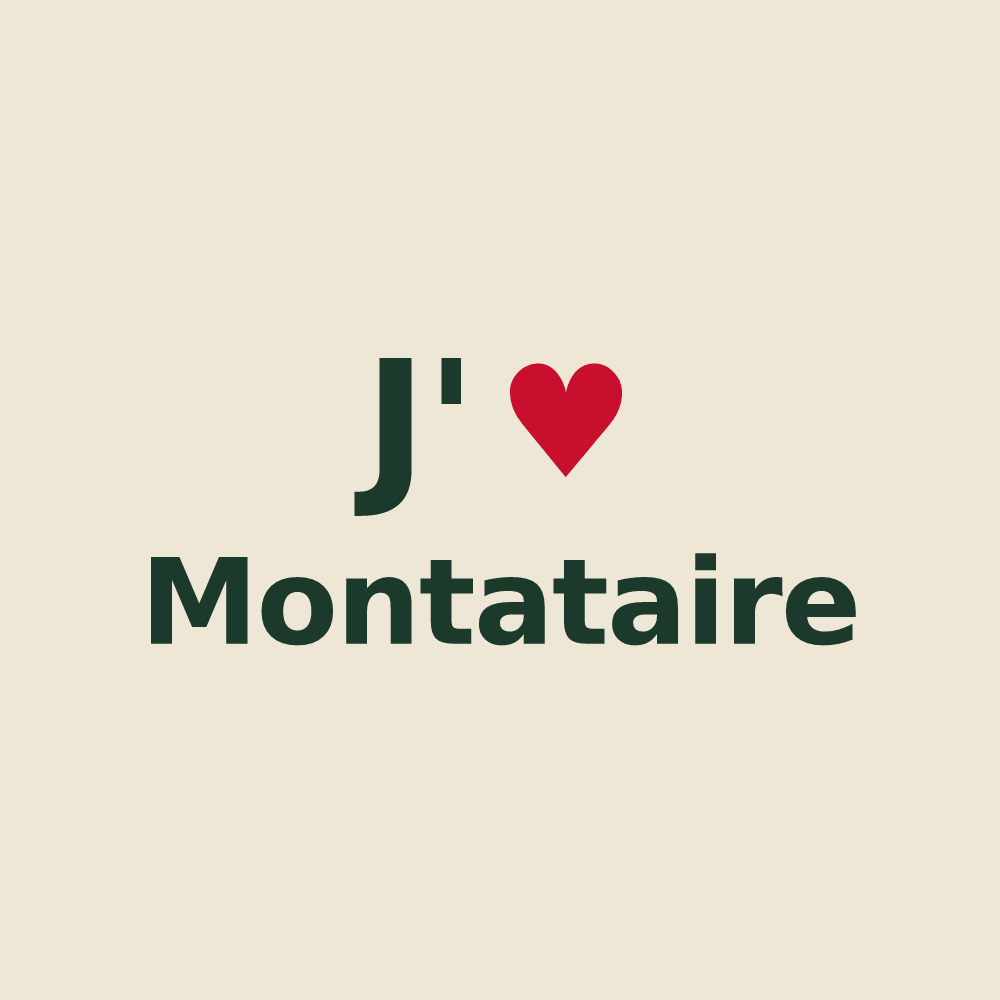Tote bag personnalisé Montataire — design J'aime Montataire