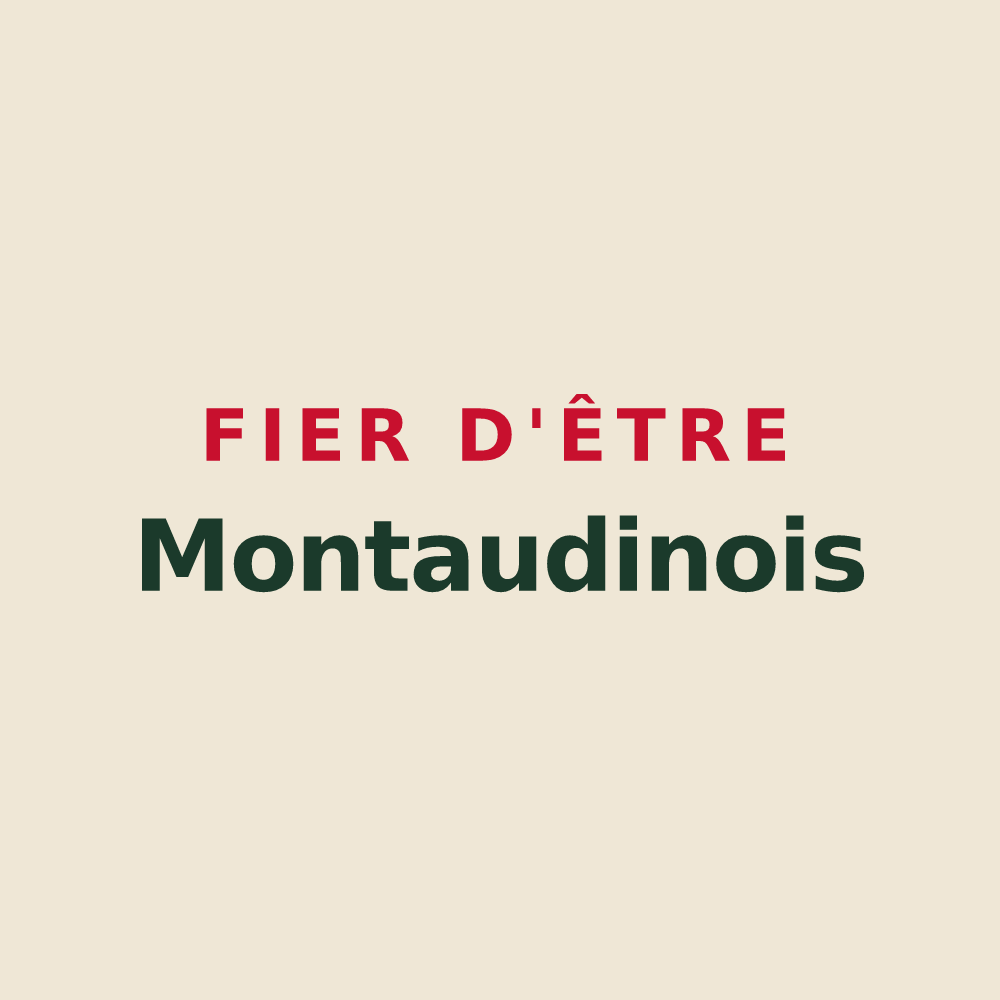 Tote bag « Fier d'être Montaudinois » — design pour Montaudin