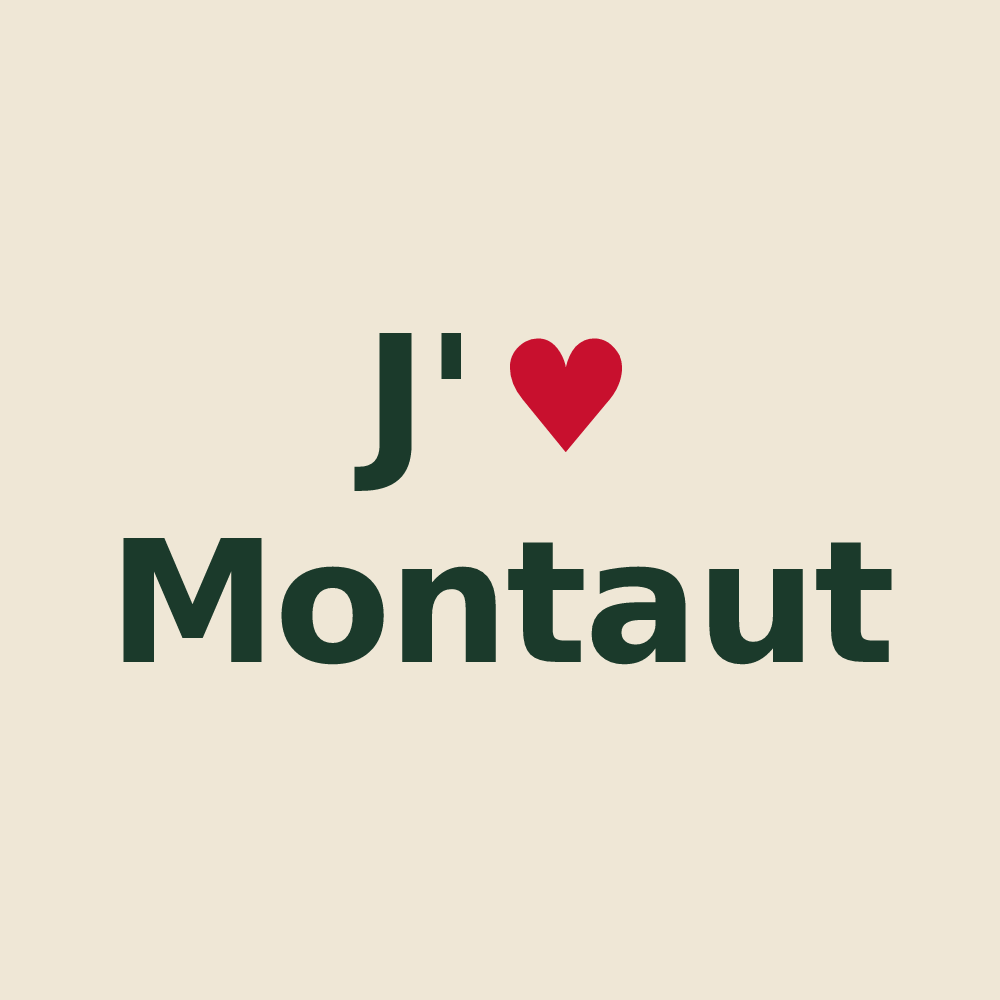 Tote bag personnalisé Montaut — design J'aime Montaut