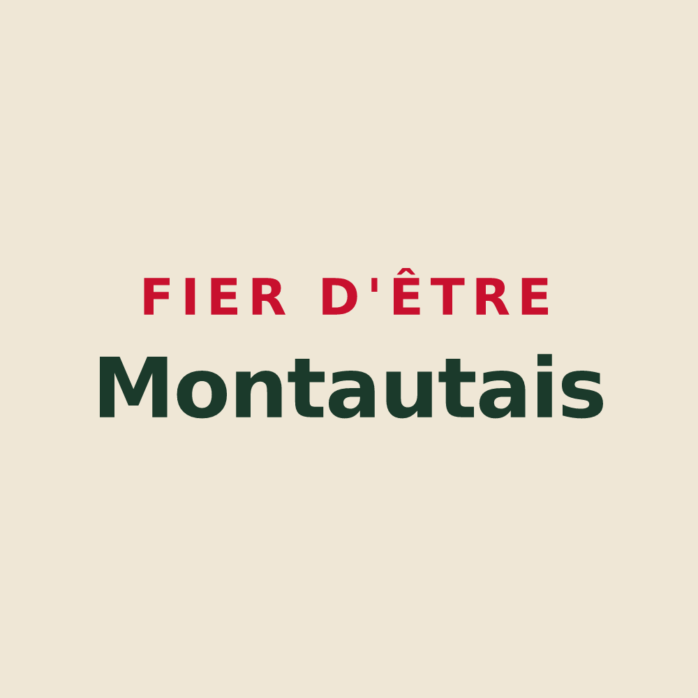 Tote bag « Fier d'être Montautais » — design pour Montaut