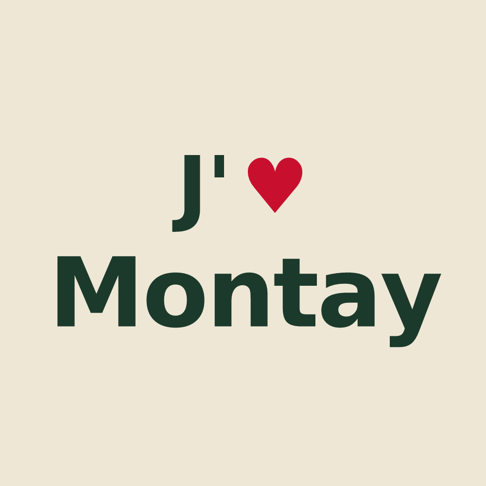 Tote bag personnalisé Montay — design J'aime Montay