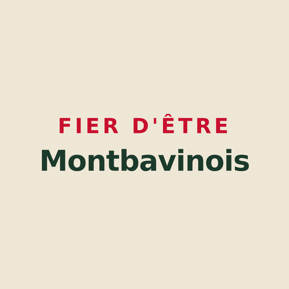 Tote bag « Fier d'être Montbavinois » — design pour Montbavin