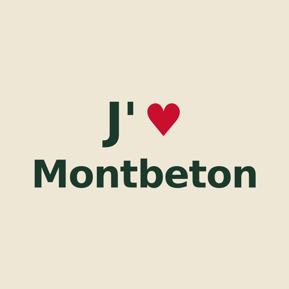 Tote bag personnalisé Montbeton — design J'aime Montbeton