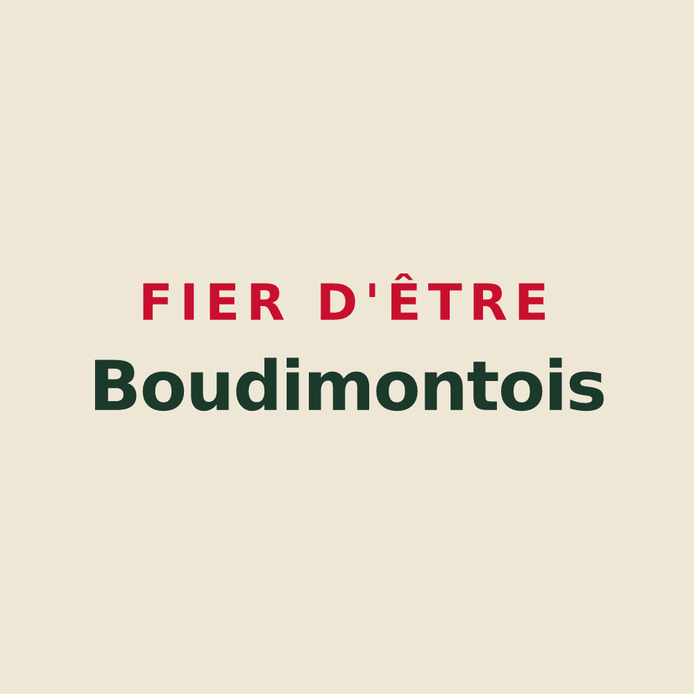 Tote bag « Fier d'être Boudimontois » — design pour Montboudif