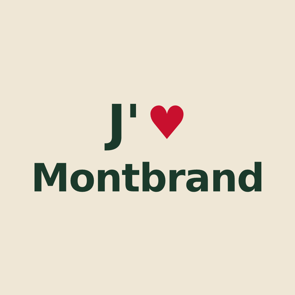 Tote bag personnalisé Montbrand — design J'aime Montbrand