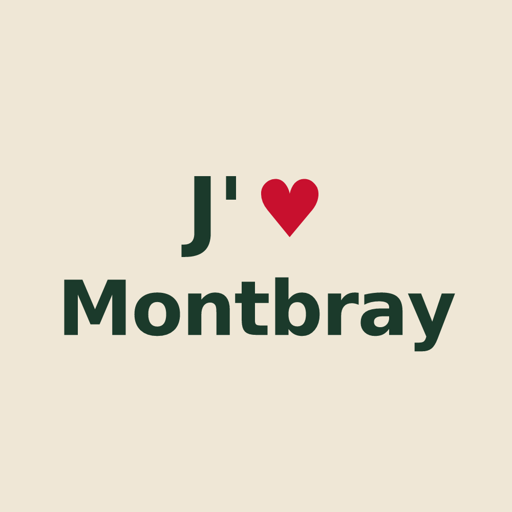 Tote bag personnalisé Montbray — design J'aime Montbray