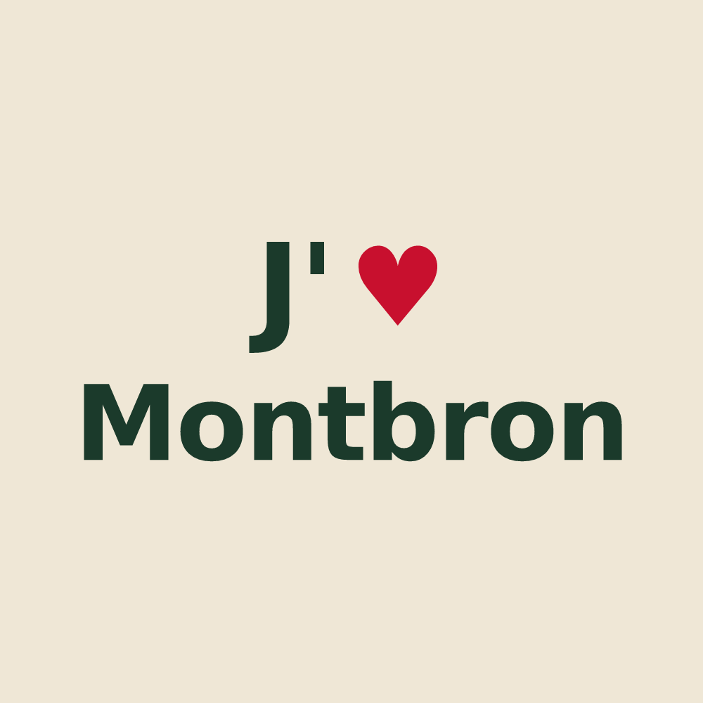 Tote bag personnalisé Montbron — design J'aime Montbron