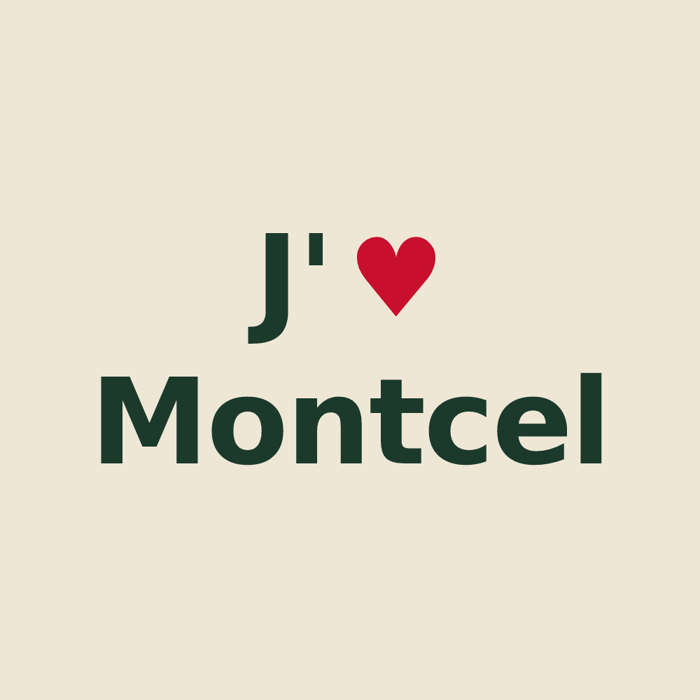 Tote bag personnalisé Montcel — design J'aime Montcel