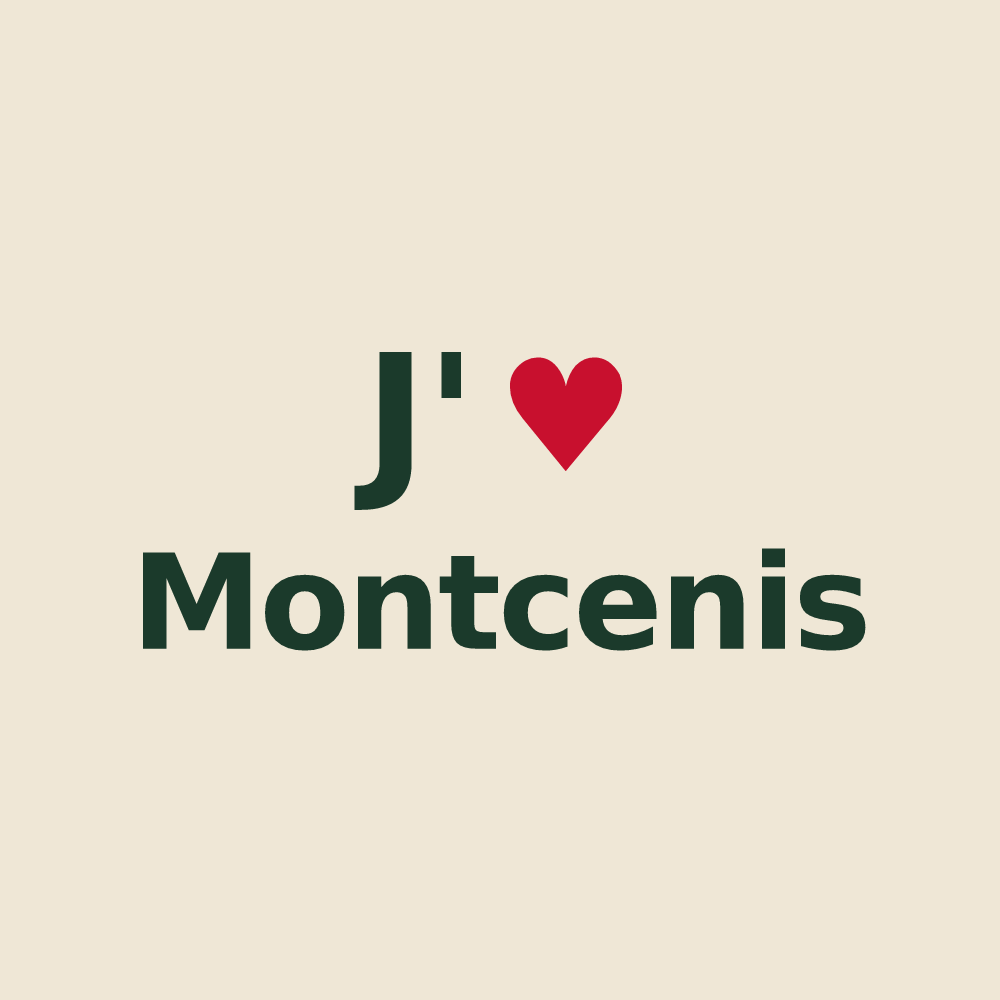 Tote bag personnalisé Montcenis — design J'aime Montcenis