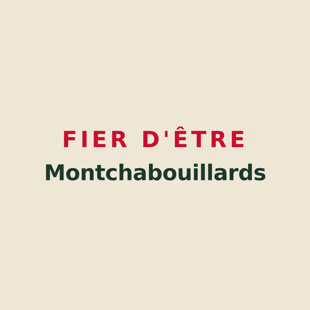 Tote bag « Fier d'être Montchabouillards » — design pour Montchaboud
