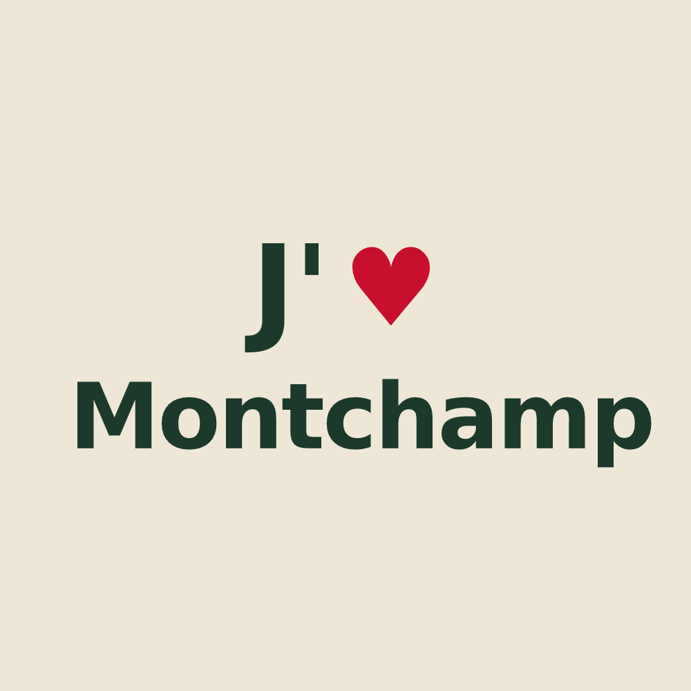 Tote bag personnalisé Montchamp — design J'aime Montchamp