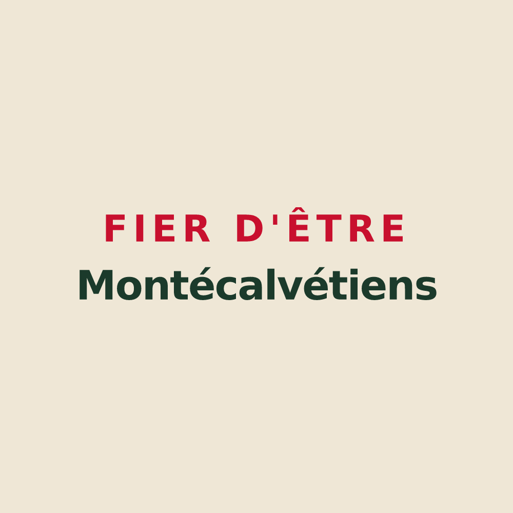 Tote bag « Fier d'être Montécalvétiens » — design pour Montchauvet