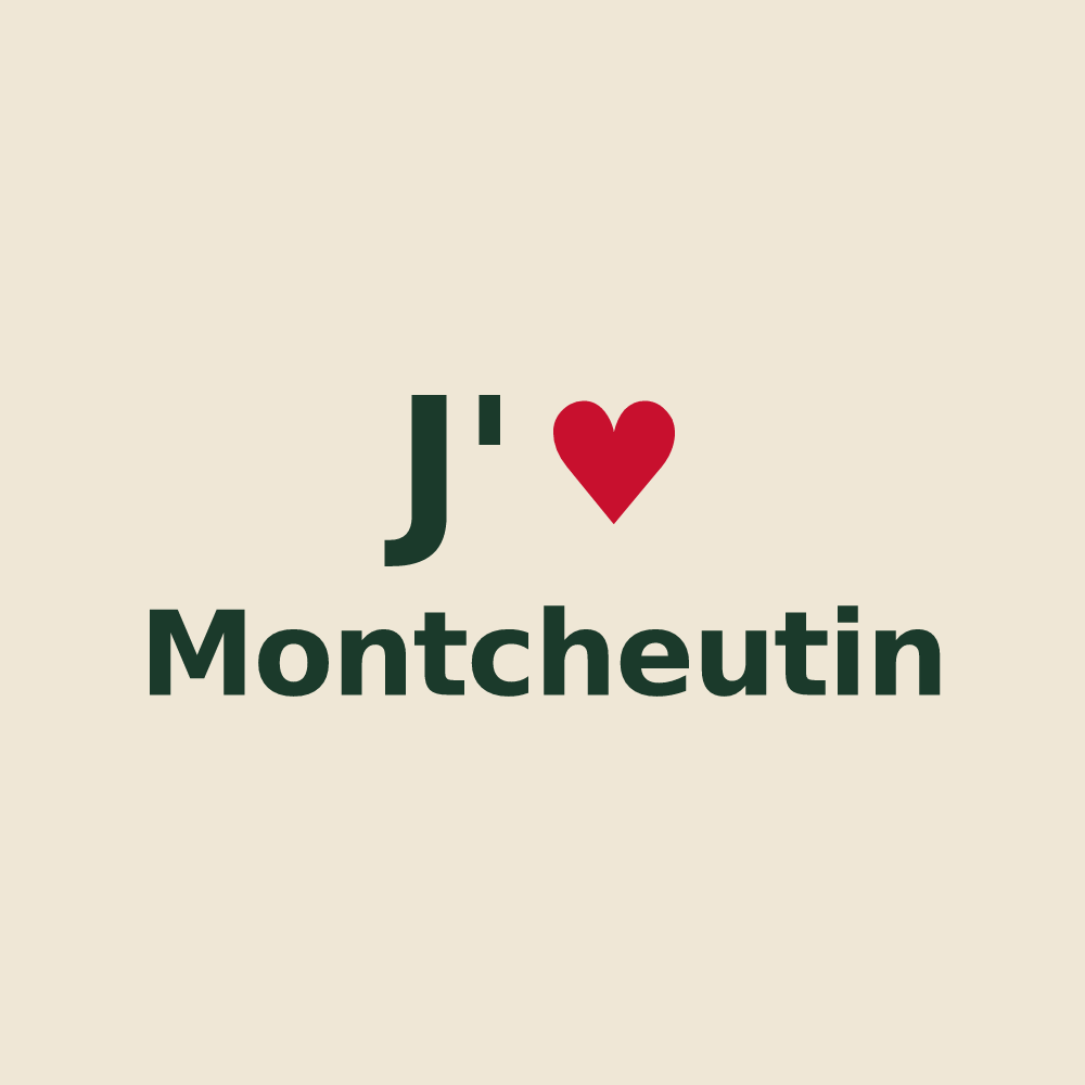 Tote bag personnalisé Montcheutin — design J'aime Montcheutin