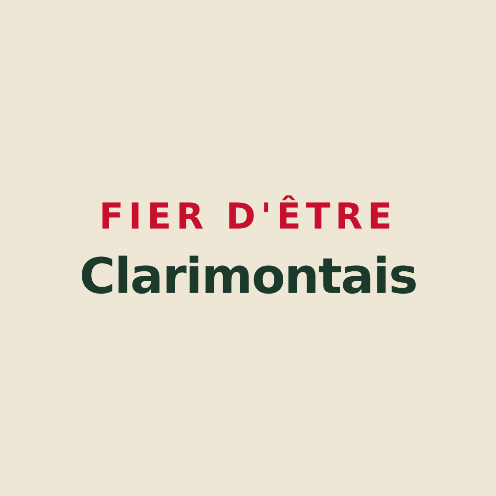 Tote bag « Fier d'être Clarimontais » — design pour Montclar-Lauragais