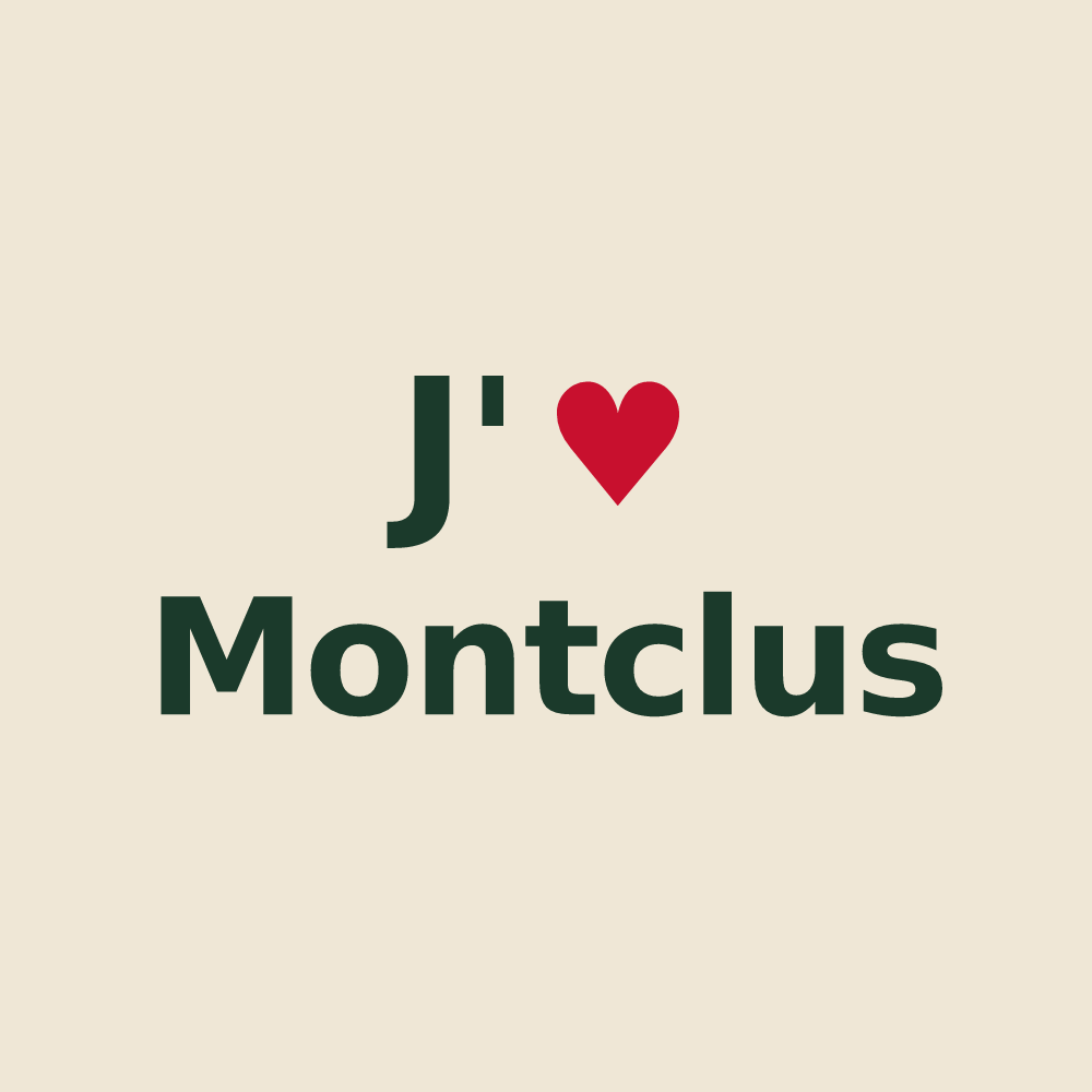 Tote bag personnalisé Montclus — design J'aime Montclus