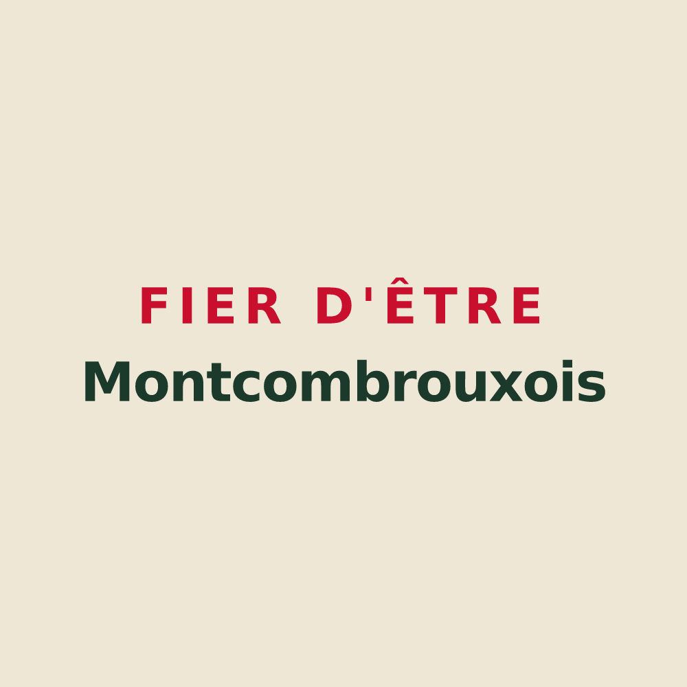 Tote bag « Fier d'être Montcombrouxois » — design pour Montcombroux-les-Mines