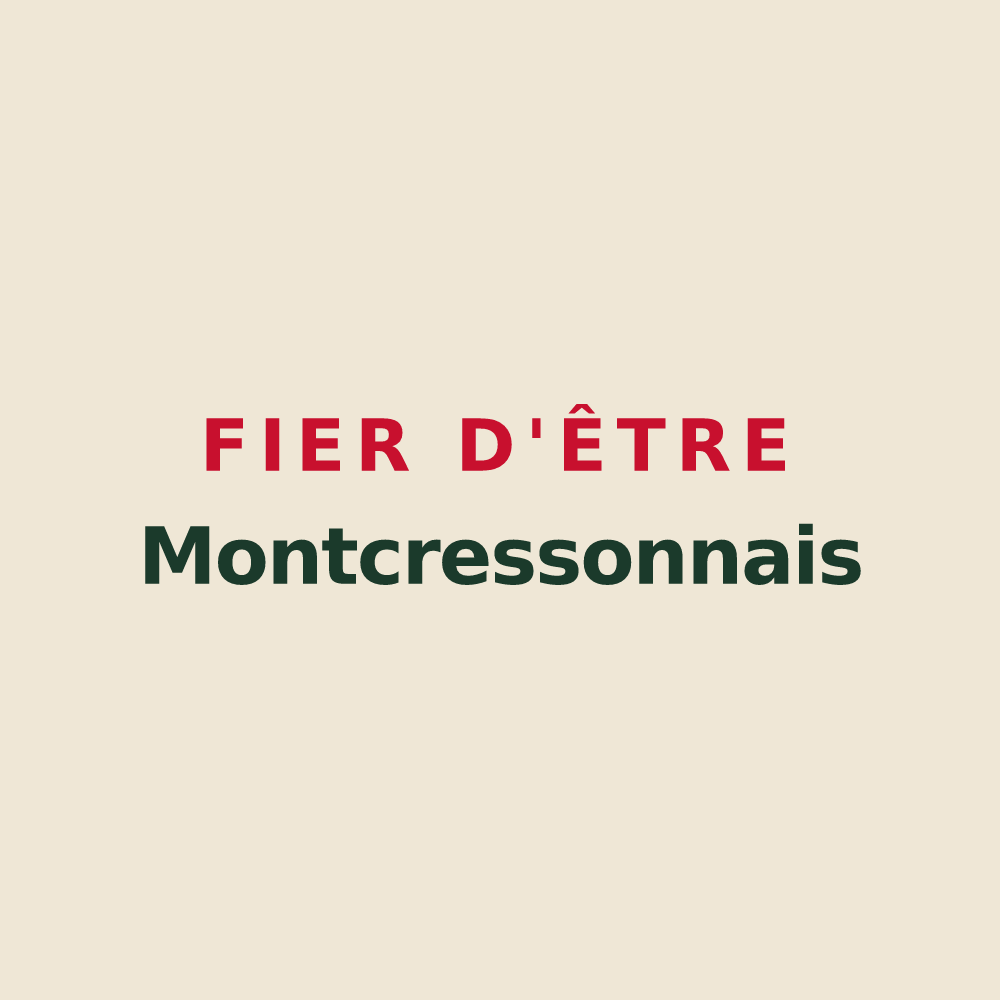 Tote bag « Fier d'être Montcressonnais » — design pour Montcresson