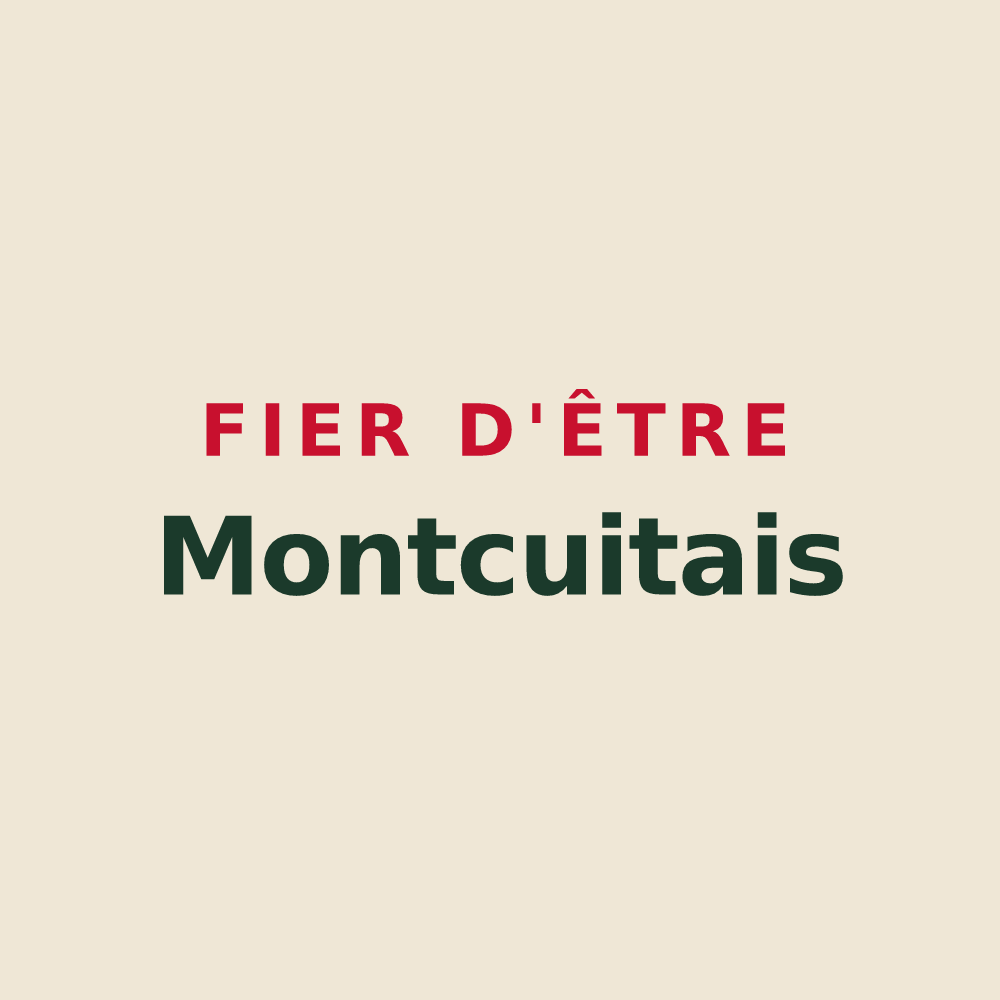 Tote bag « Fier d'être Montcuitais » — design pour Montcuit