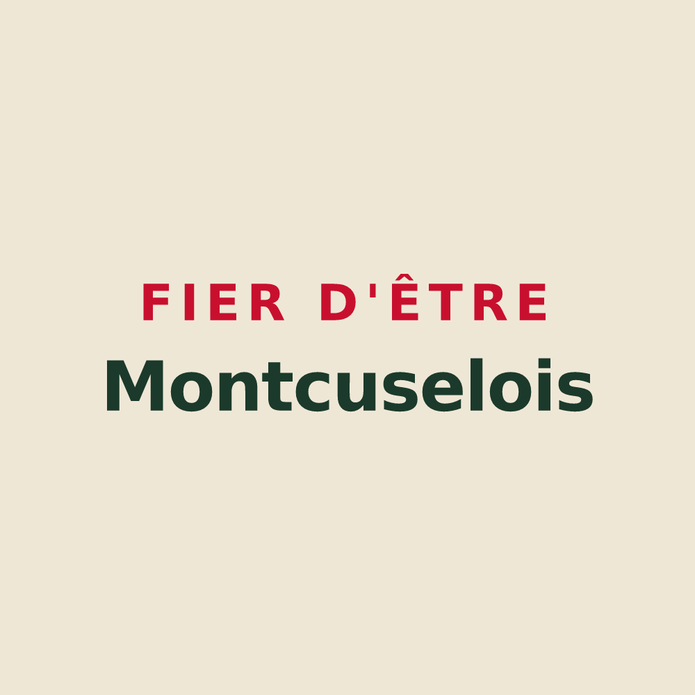 Tote bag « Fier d'être Montcuselois » — design pour Montcusel