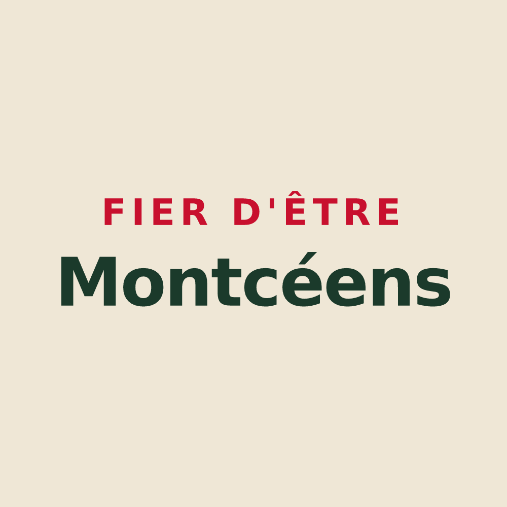 Tote bag « Fier d'être Montcéens » — design pour Montcy-Notre-Dame