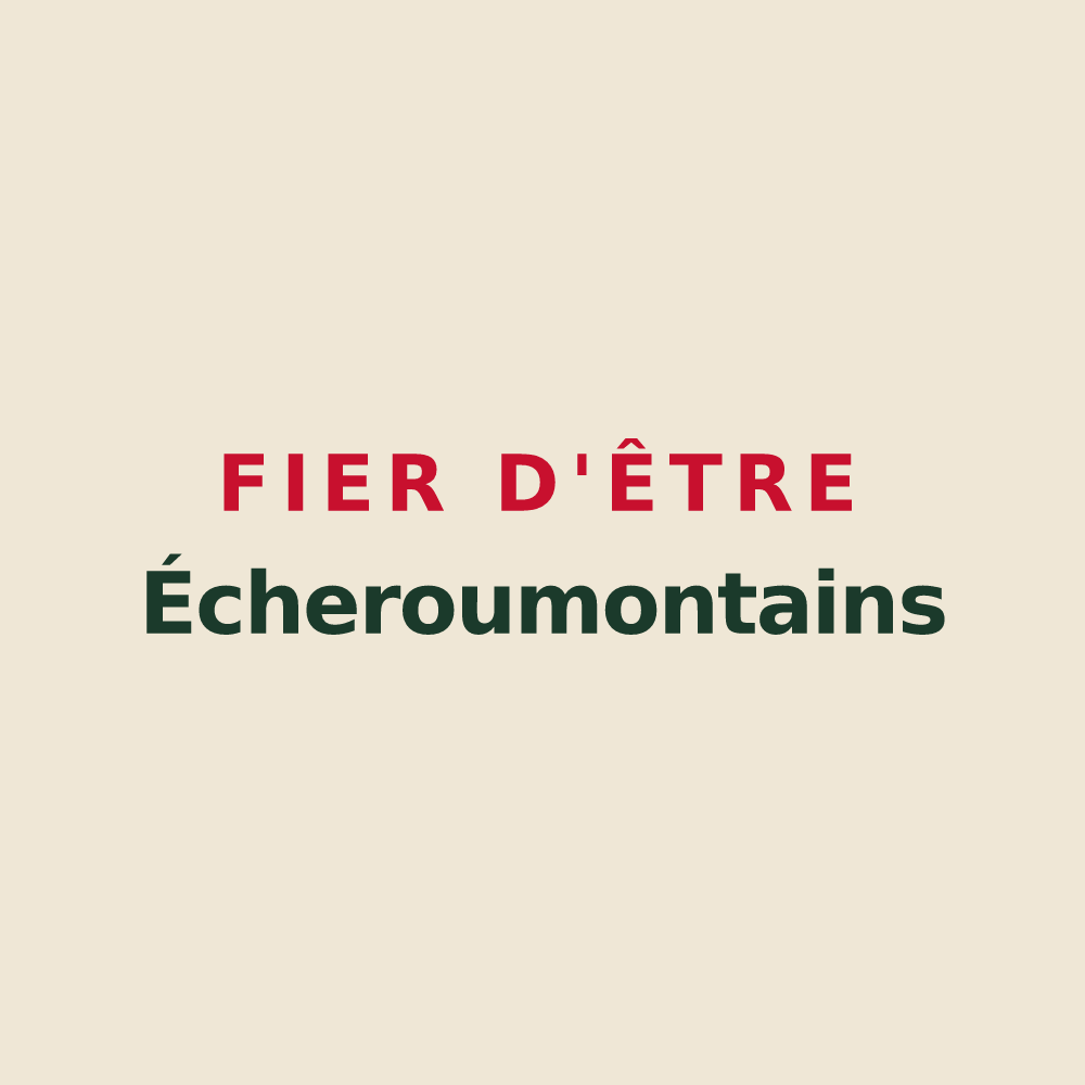 Tote bag « Fier d'être Écheroumontains » — design pour Montécheroux