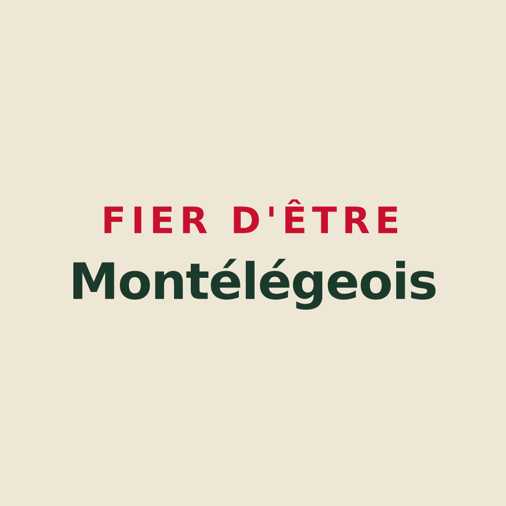 Tote bag « Fier d'être Montélégeois » — design pour Montéléger