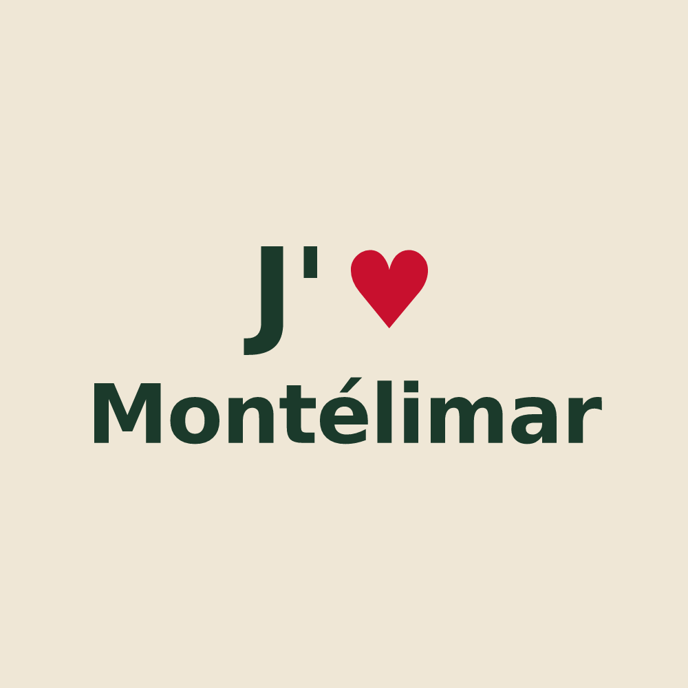 Tote bag personnalisé Montélimar — design J'aime Montélimar