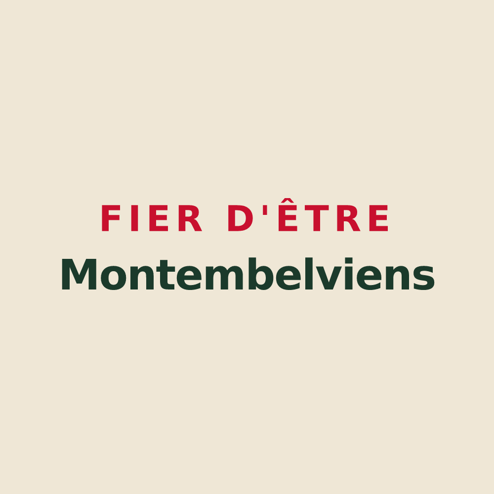 Tote bag « Fier d'être Montembelviens » — design pour Montembœuf