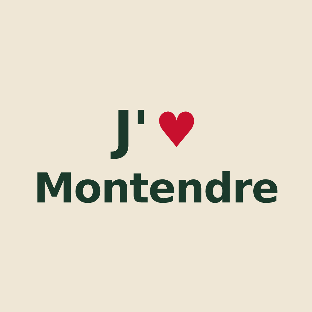 Tote bag personnalisé Montendre — design J'aime Montendre