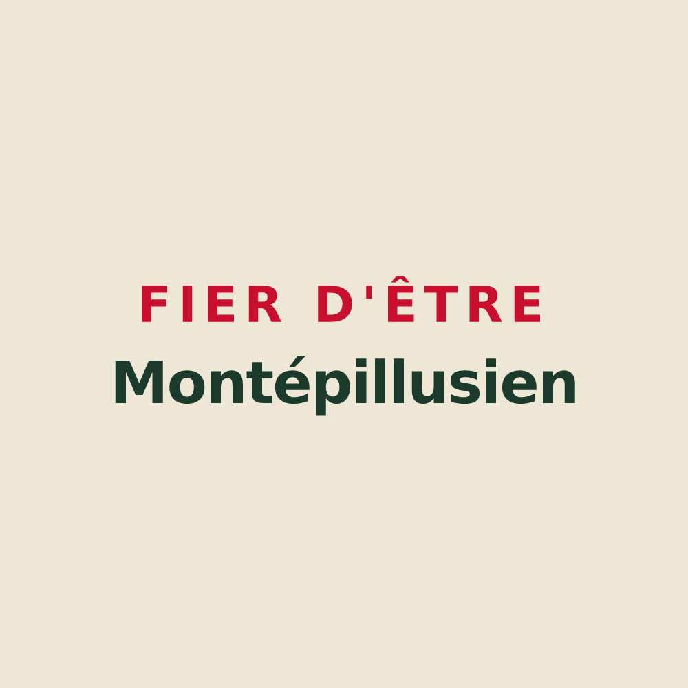 Tote bag « Fier d'être Montépillusien » — design pour Montépilloy
