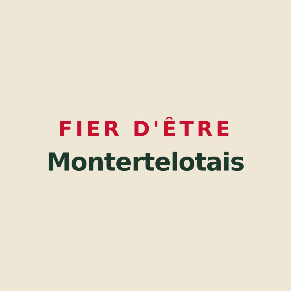 Tote bag « Fier d'être Montertelotais » — design pour Montertelot