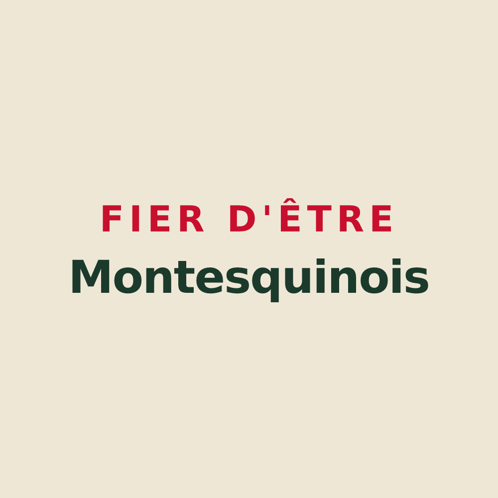 Tote bag « Fier d'être Montesquinois » — design pour Montesquieu