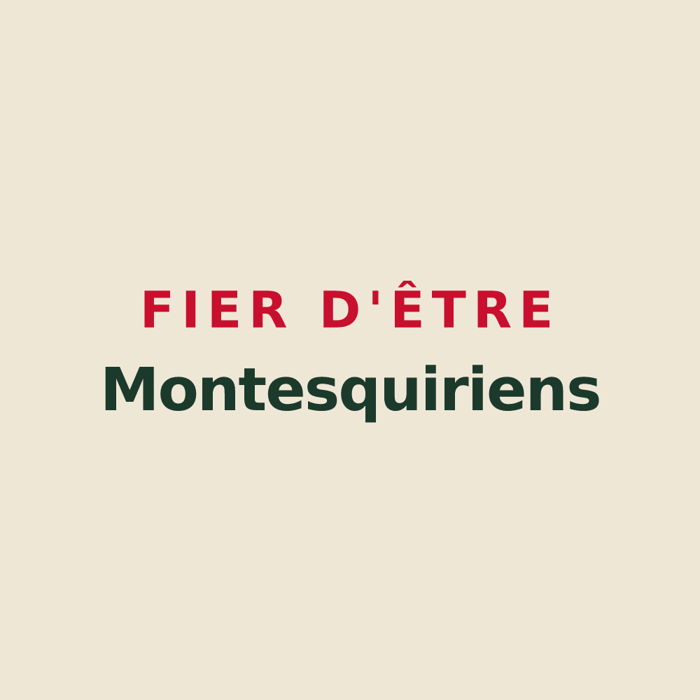 Tote bag « Fier d'être Montesquiriens » — design pour Montesquieu-Lauragais