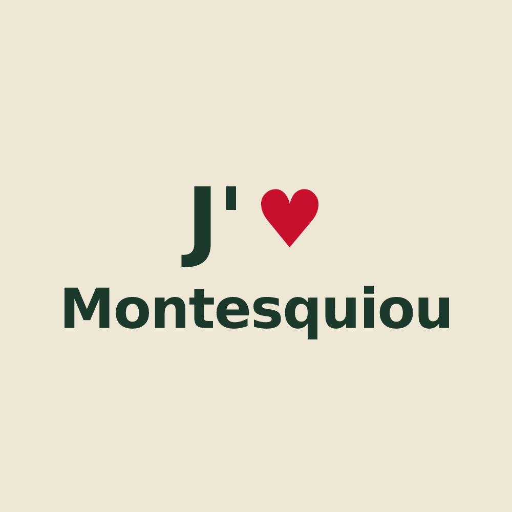 Tote bag personnalisé Montesquiou — design J'aime Montesquiou
