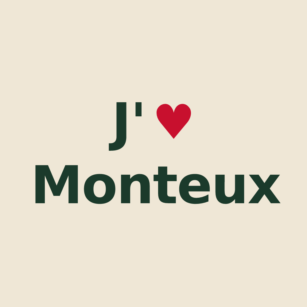 Tote bag personnalisé Monteux — design J'aime Monteux