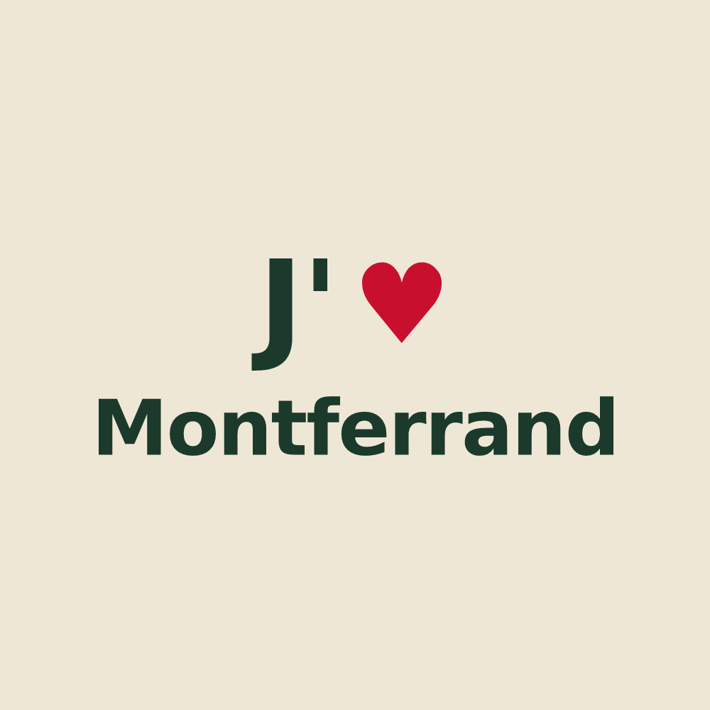 Tote bag personnalisé Montferrand — design J'aime Montferrand