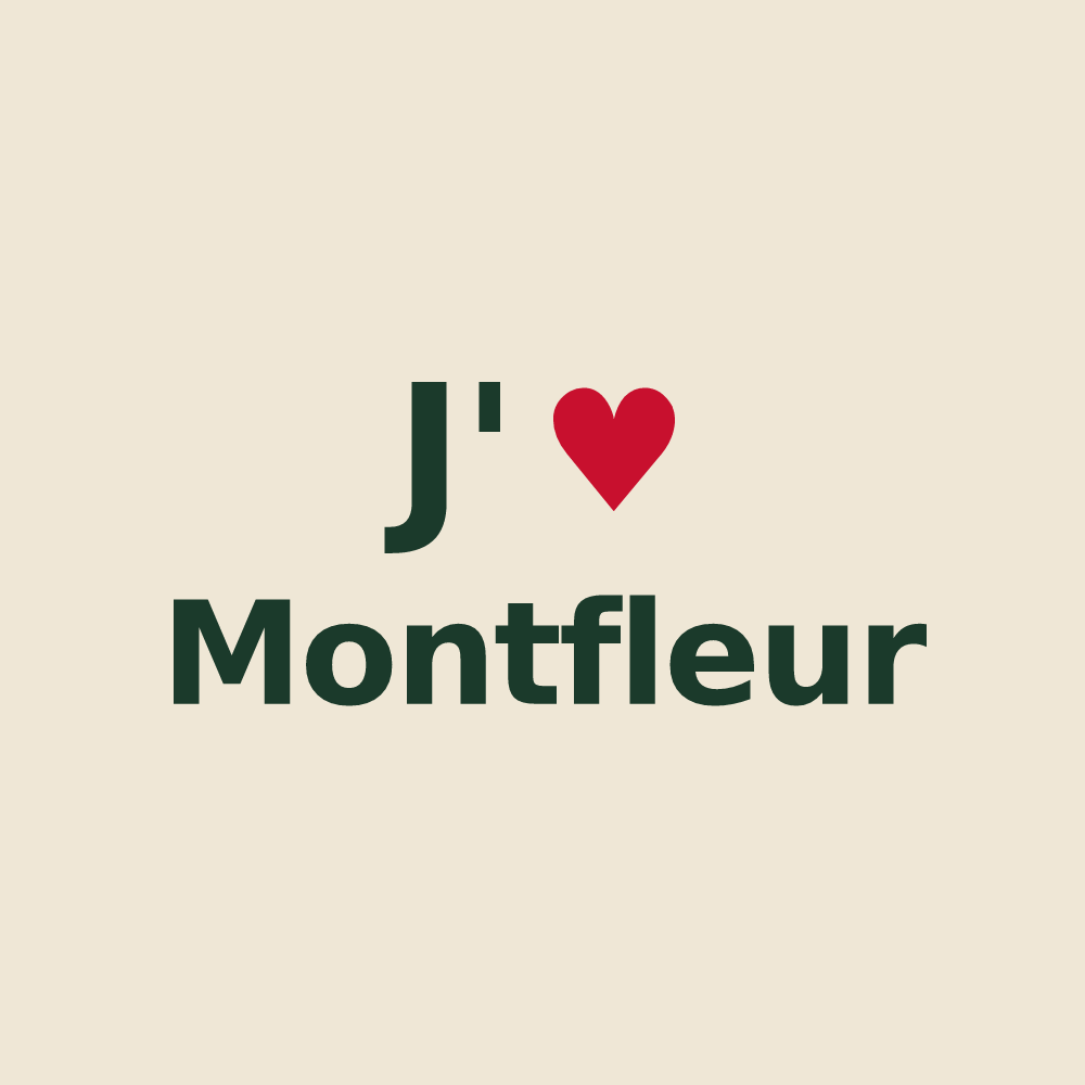 Tote bag personnalisé Montfleur — design J'aime Montfleur