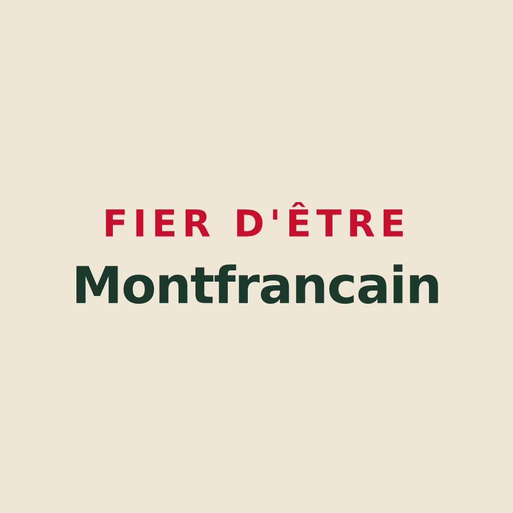 Tote bag « Fier d'être Montfrancain » — design pour Montfranc