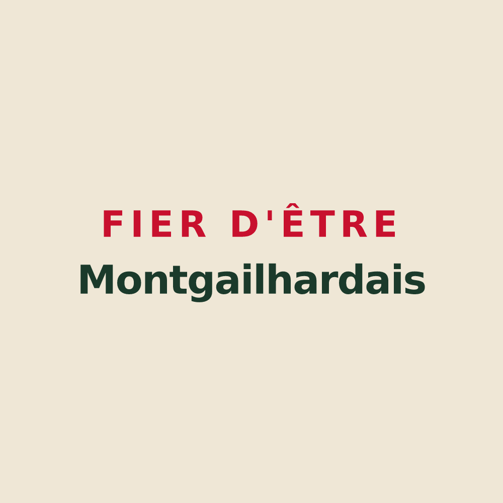 Tote bag « Fier d'être Montgailhardais » — design pour Montgailhard