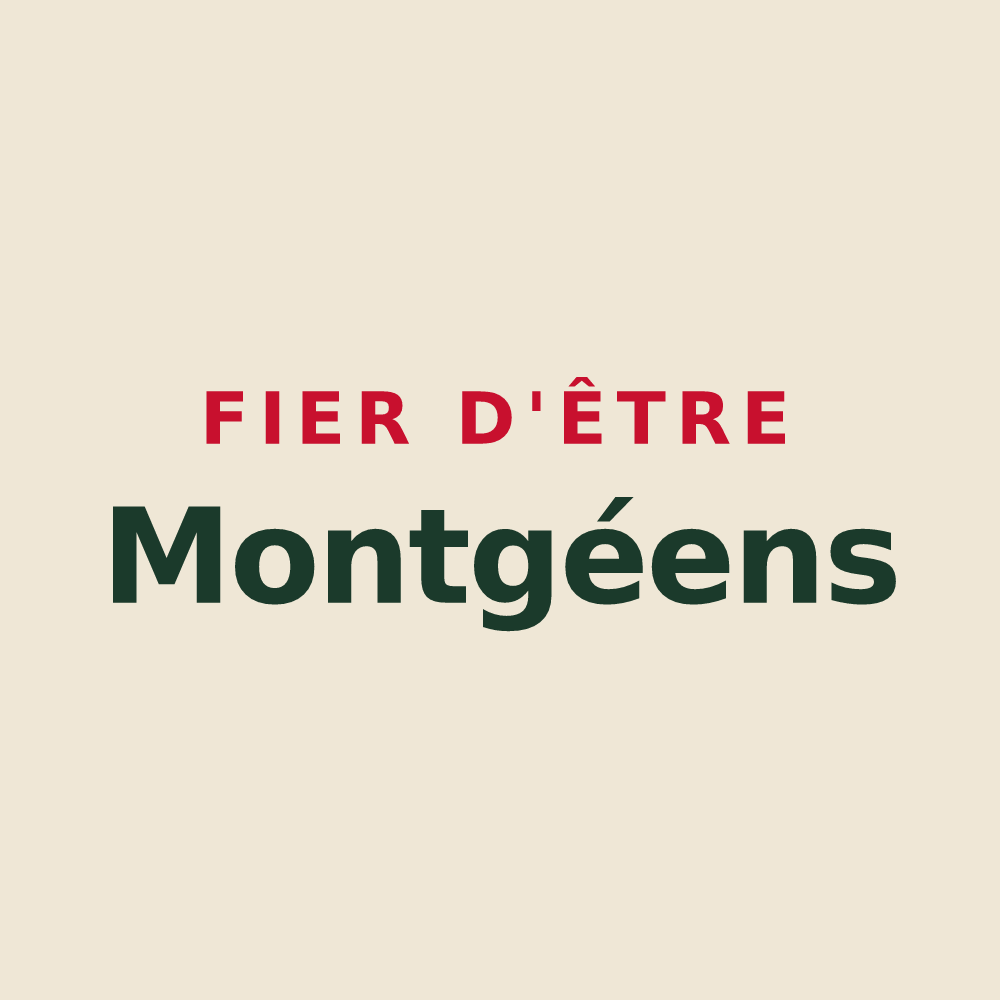 Tote bag « Fier d'être Montgéens » — design pour Montgé-en-Goële