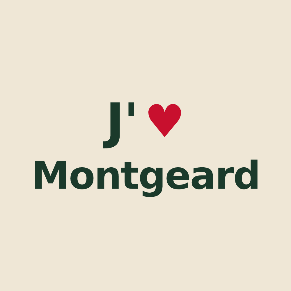 Tote bag personnalisé Montgeard — design J'aime Montgeard
