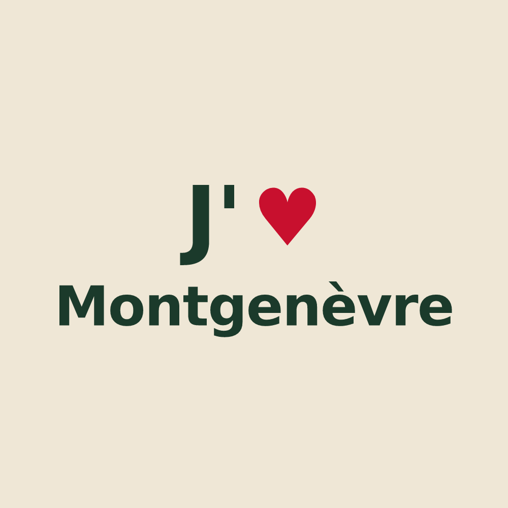 Tote bag personnalisé Montgenèvre — design J'aime Montgenèvre