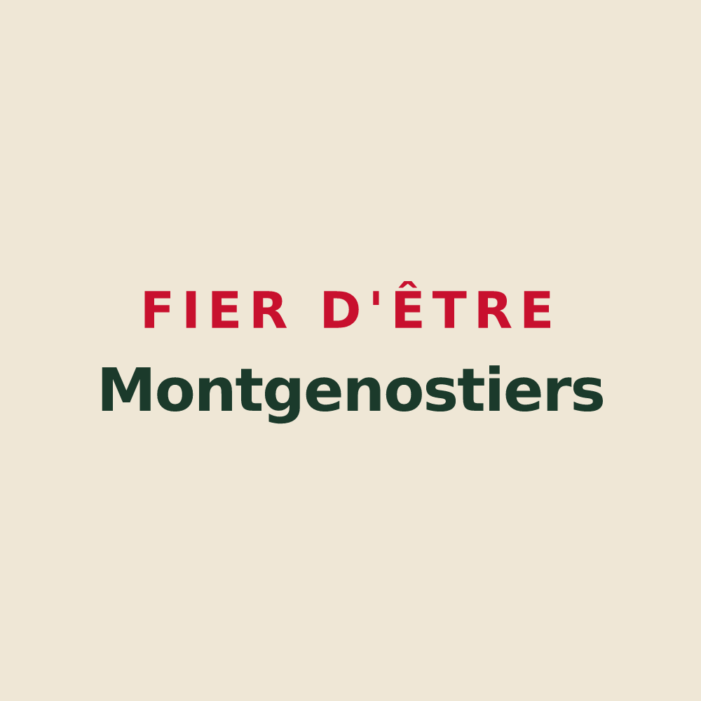 Tote bag « Fier d'être Montgenostiers » — design pour Montgenost