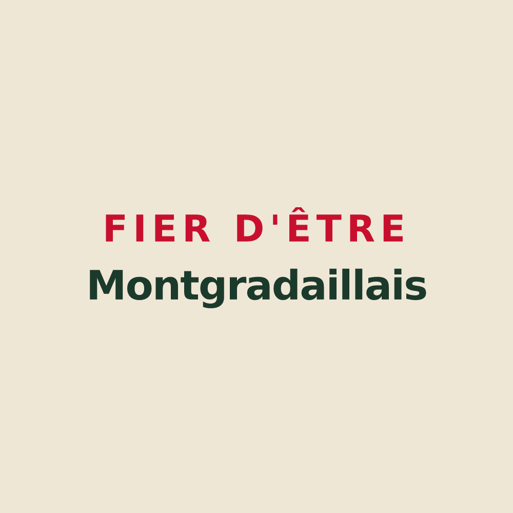 Tote bag « Fier d'être Montgradaillais » — design pour Montgradail