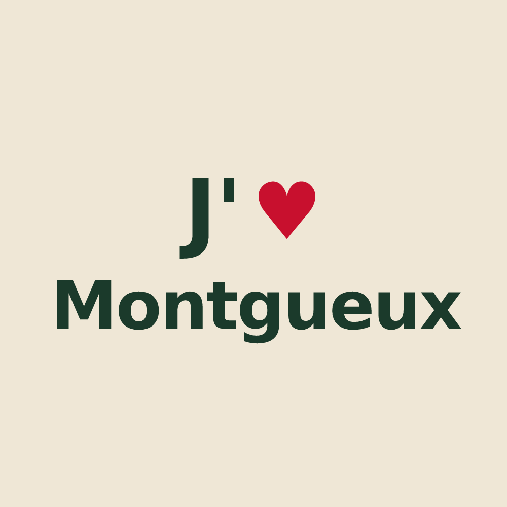 Tote bag personnalisé Montgueux — design J'aime Montgueux