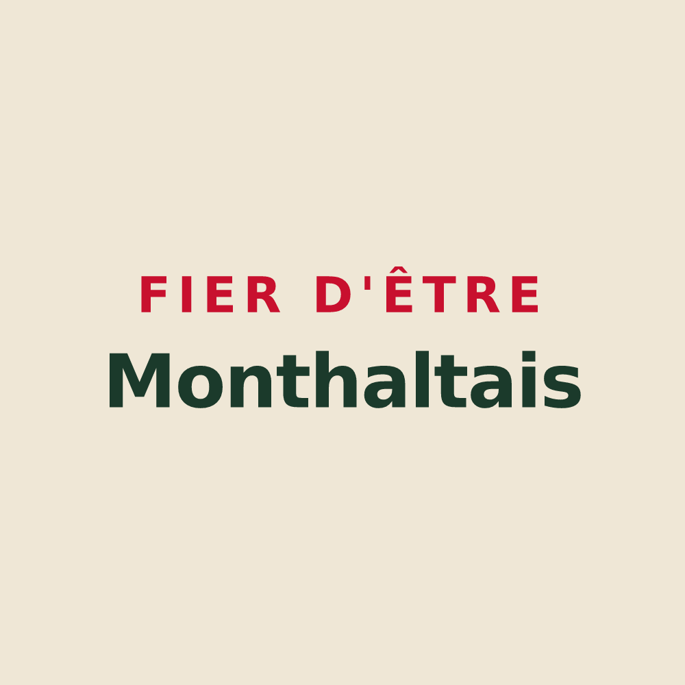 Tote bag « Fier d'être Monthaltais » — design pour Monthault