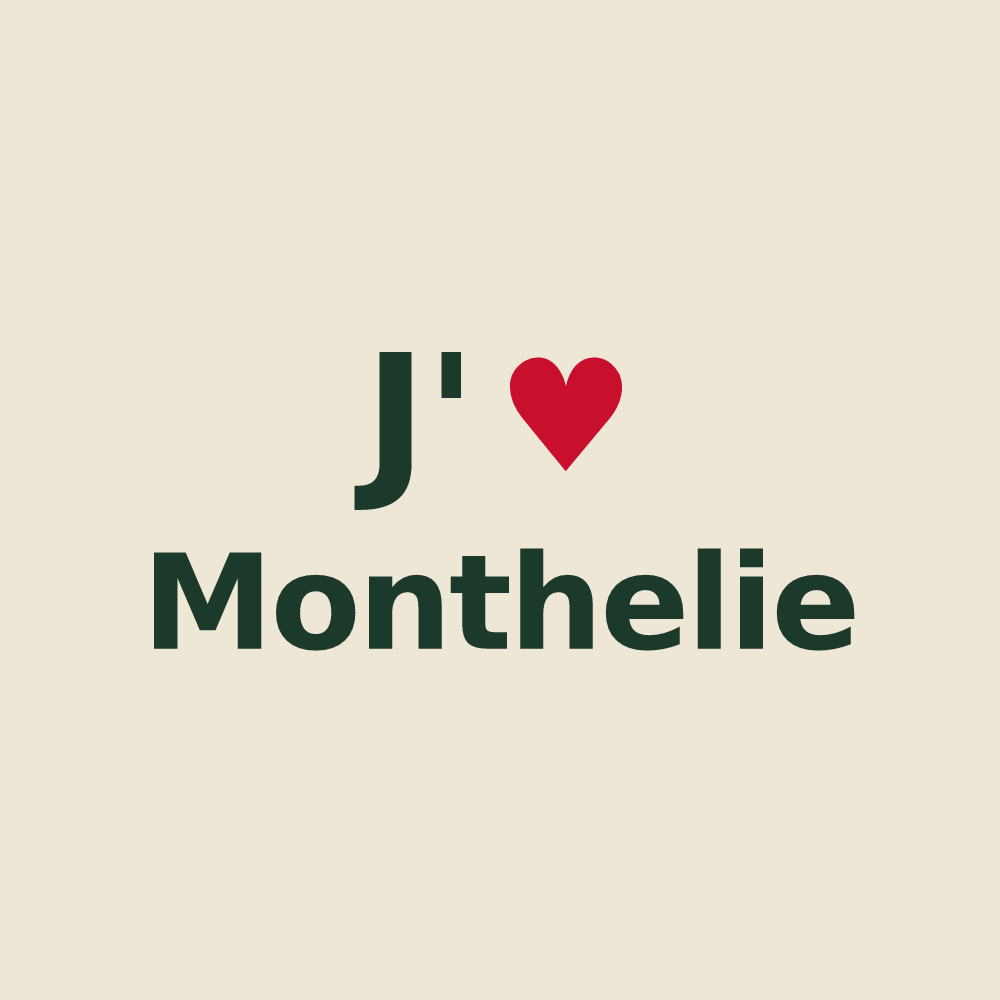 Tote bag personnalisé Monthelie — design J'aime Monthelie