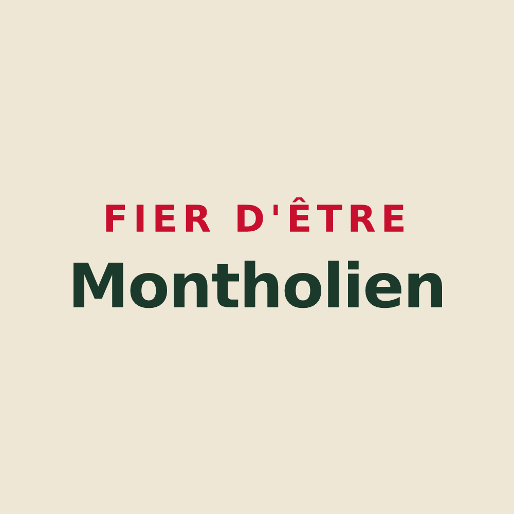 Tote bag « Fier d'être Montholien » — design pour Monthou-sur-Bièvre